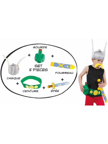 CHAKS 5-delige kostuumaccessoireset "Asterix" groen