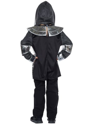 Party x People Kostuumtop "Kleine Ridder" zilverkleurig/zwart