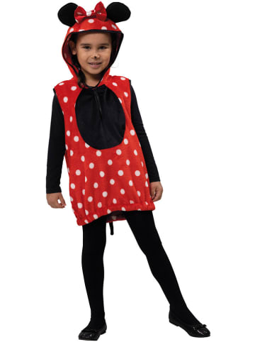 Party x People Koszulka kostiumowa "Mouse Mimmi" w kolorze czerwonym