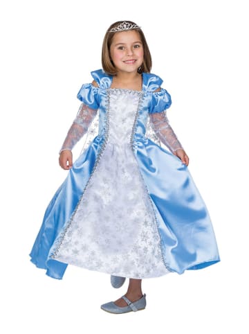 Party x People Sukienka kostiumowa "Ice Princess" w kolorze niebiesko-srebrnym