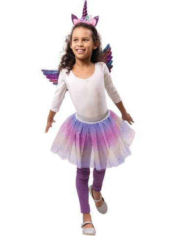 Party x People 3-delig kostuum "Eenhoorn" meerkleurig