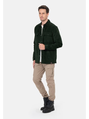 KEY LARGO Cordhemd "Monza" in Dunkelgrün