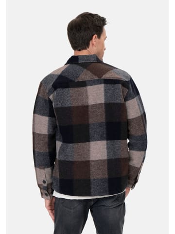 KEY LARGO Hemd "Kllocarno" in Braun/ Blau/ Grau