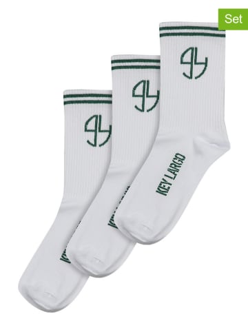 KEY LARGO 3er-Set: Socken "Stay together" in Weiß