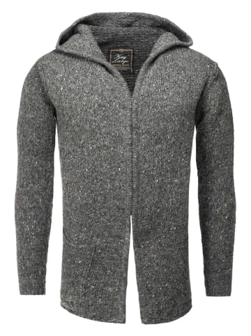 KEY LARGO Cardigan "Terry" in Dunkelgrau