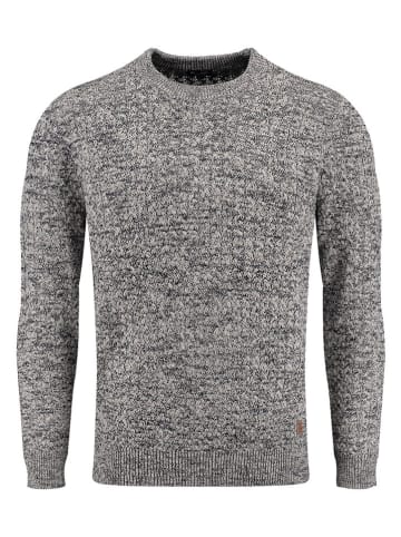 KEY LARGO Pullover "Como" in Grau/ Schwarz