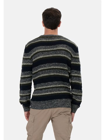 KEY LARGO Pullover "Basel" in Schwarz/ Grau