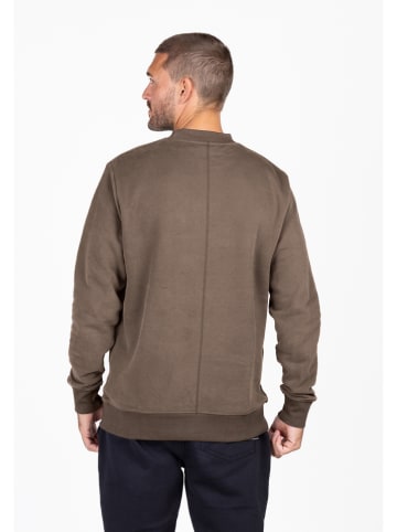 KEY LARGO Sweatshirt "Penalty" in Beige/ Grau