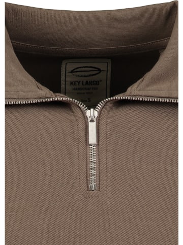 KEY LARGO Sweatshirt "Nick" in Hellbraun
