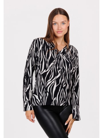 KEY LARGO Bluse "Tamara" in Schwarz/ Weiß