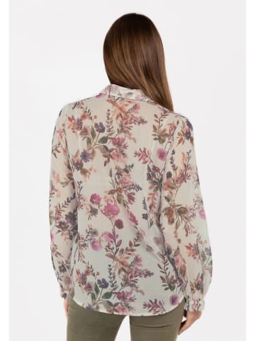 KEY LARGO Bluse "Maureen" in Creme/ Rosa/ Grün