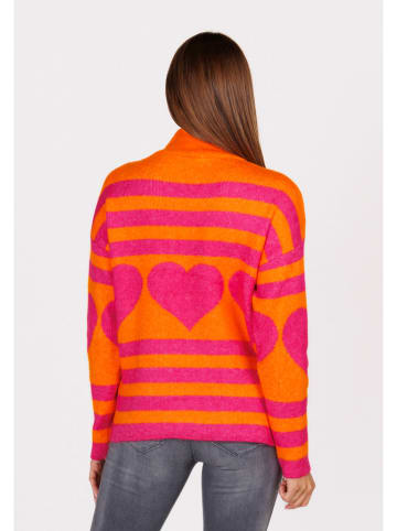 KEY LARGO Pullover "Dear" in Orange/ Pink