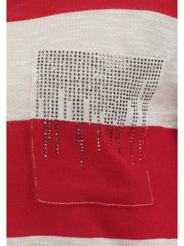 KEY LARGO Longsleeve "Niagara" in Rot/ Beige