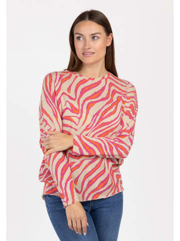 KEY LARGO Longsleeve "Janet" in Beige/ Pink