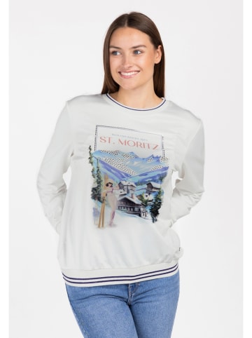 KEY LARGO Sweatshirt "Cabin" in Weiß