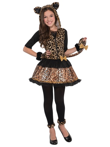 amscan 4-częściowy kostium "Sassy Spots" w kolorze czarno-brązowym