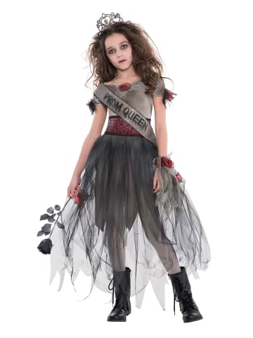 amscan 4tlg. Kostüm "Prombie Queen" in Grau/ Bordeaux