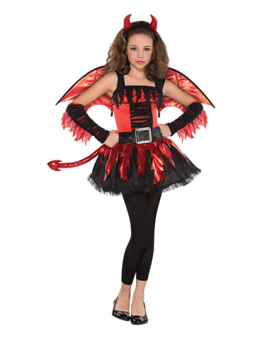 amscan 5-delig kostuum "Dare Devil" zwart/rood