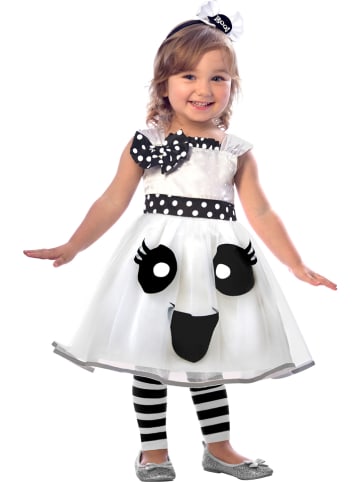 amscan 3tlg. Kostüm "Geist" in Weiß/ Schwarz