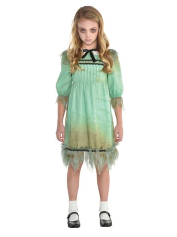 amscan Sukienka kostiumowa "Dreadful Darling" w kolorze beżowo-zielonym