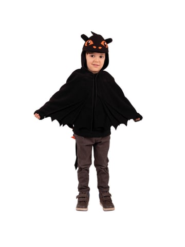 Party x People Kostümcape "Schwarzer Drache" in Schwarz/ Orange