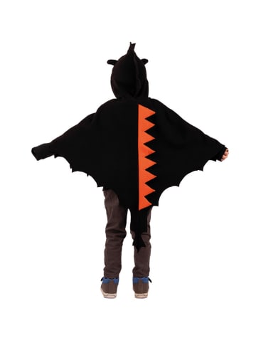 Party x People Kostümcape "Schwarzer Drache" in Schwarz/ Orange