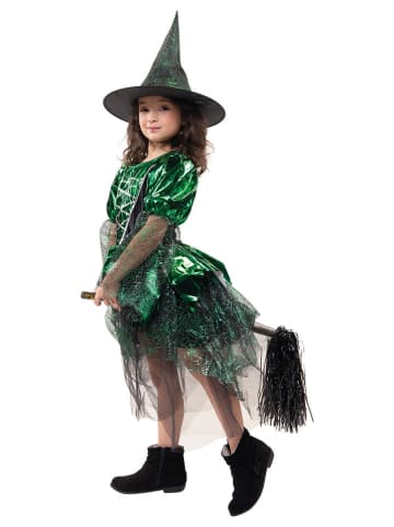 Party x People 2-delig kostuum "Heks Greeny" groen