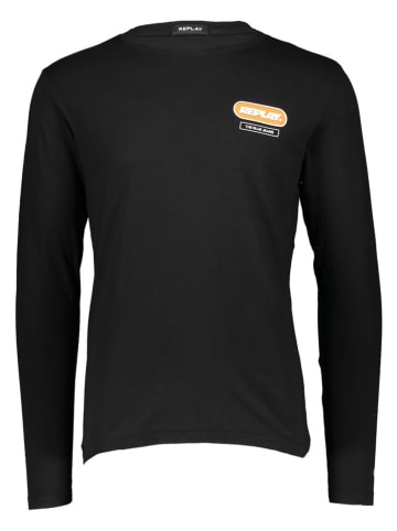 Replay Longsleeve in Schwarz