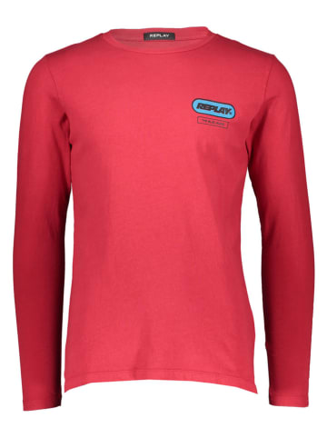 Replay Koszulka w kolorze czerwonym