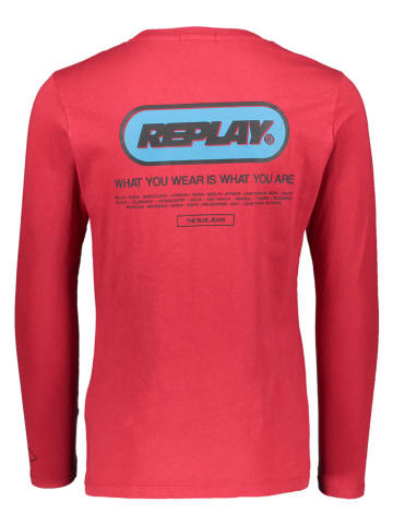 Replay Longsleeve rood