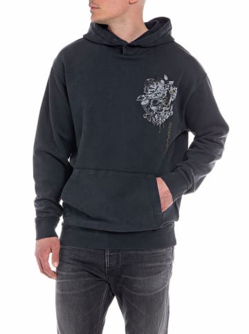 Replay Bluza w kolorze czarnym