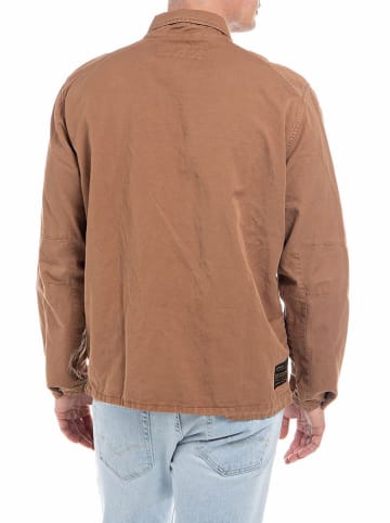 Replay Kurtka koszulowa w kolorze jasnobrązowym