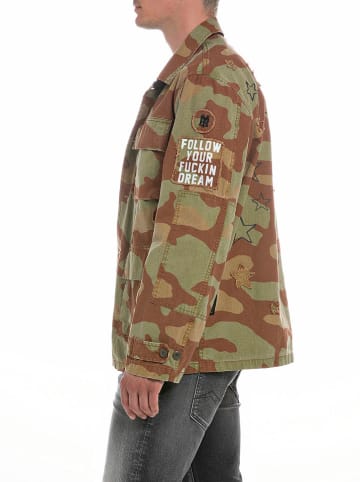 Replay Kurtka przejściowa w kolorze brązowo-oliwkowym