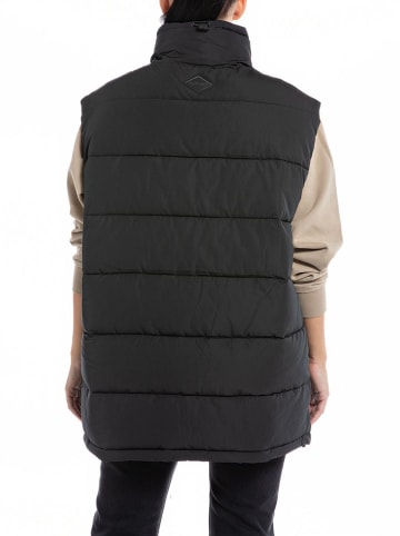 Replay Kamizelka pikowana w kolorze czarnym