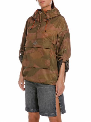 Replay Übergangsjacke in Hellbraun/ Khaki