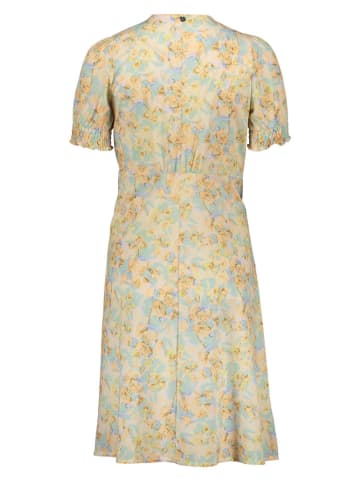 Replay Kleid in Grün/ Gelb/ Beige