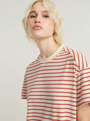 G-Star Kleid in Creme/ Rot