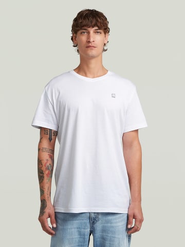 G-Star 2er-Set: Shirts in Weiß/ Schwarz