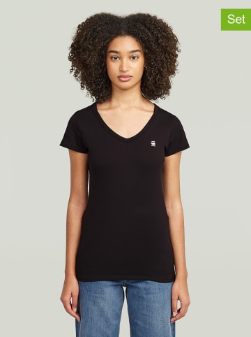 G-Star 2er-Set: Shirts in Schwarz