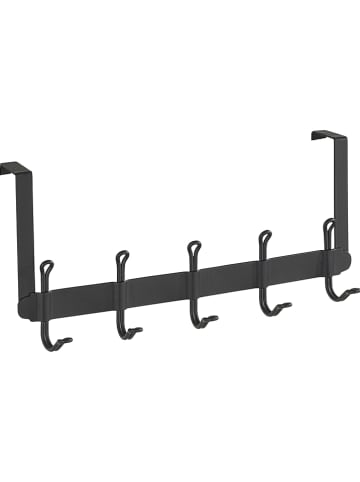 Wenko Türgarderobe "Nostalgie" in Schwarz - (B)37,5 x (H)18 x (T)8 cm