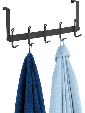 Wenko Türgarderobe "Nostalgie" in Schwarz - (B)37,5 x (H)18 x (T)8 cm