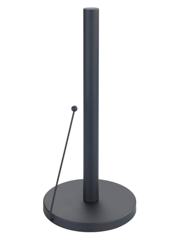 Wenko Keukenrolhouder "Clayton" zwart - (H)33 x Ø 15 cm