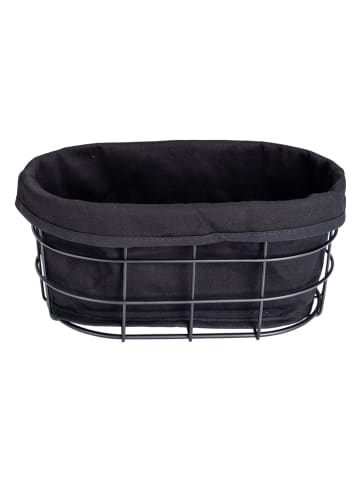 Wenko Brotkorb "Bela" in Schwarz - (B)27 x (H)17 x (T)11,5 cm