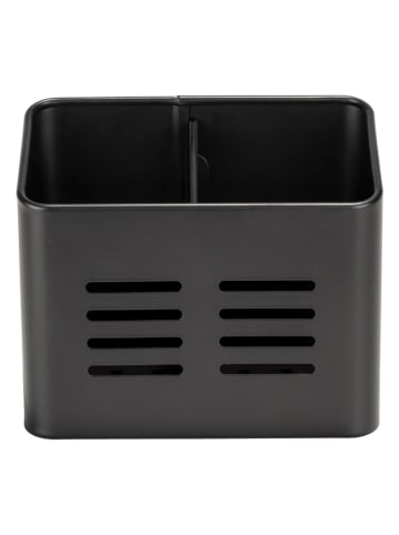Wenko Besteckkorb "Baco" in Schwarz - (B)16 x (H)13,5 x (T)9 cm