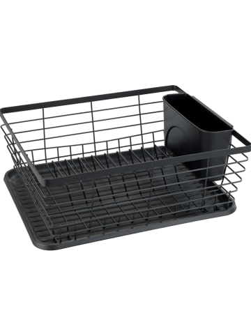 Wenko Abtropfgestell "Drip" in Schwarz - (B)36 x (H)15 x (T)30 cm