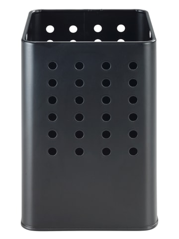 Wenko Utensilienhalter "Silio" in Schwarz - (B)11,5 x (H)16,5 x (T)11,5 cm