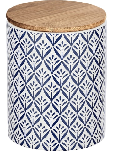 Wenko Voorraadpot "Lorca" blauw/wit - 950 ml
