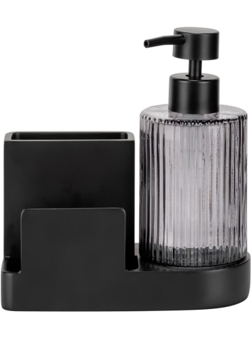 Wenko Spülbecken-Organizer in Schwarz - (B)16 x (H)17 x (T)7,5 cm