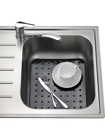 Wenko Gootsteenmat "Kristal" zwart - (L)31 x 27,5 cm