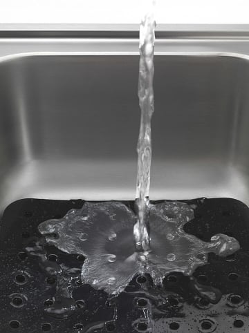 Wenko Mata w kolorze czarnym do zlewu - 31 x 27,5 cm